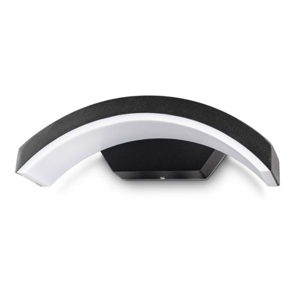 Prémiové horizontální LED venkovní nástěnné svítidlo Venice 2, černé, denní světlo 9W