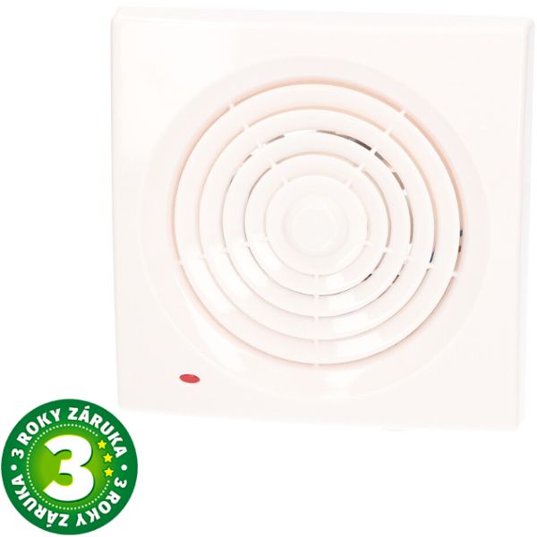 Koupelnový ventilátor GSC Nagod 80mm, 70m3/h, 43dB, 10W, krémový, 3 roky záruka