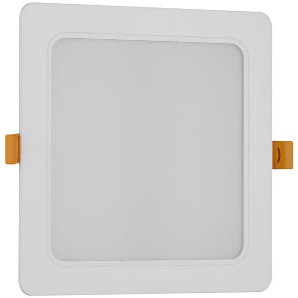 Vestavný LED panel 18W 1900lm, teplá, čtvercový, 17cm