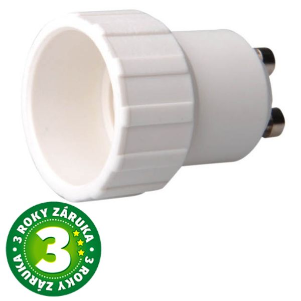 Žárovkový adaptér - redukce z GU10 na E14, 3 roky záruka