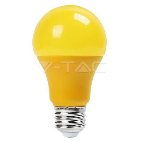 Barevná LED žárovka E27 9W žlutá, 570lm, ekv. 50W DOPRODEJ, POSLEDNÍ 1KS